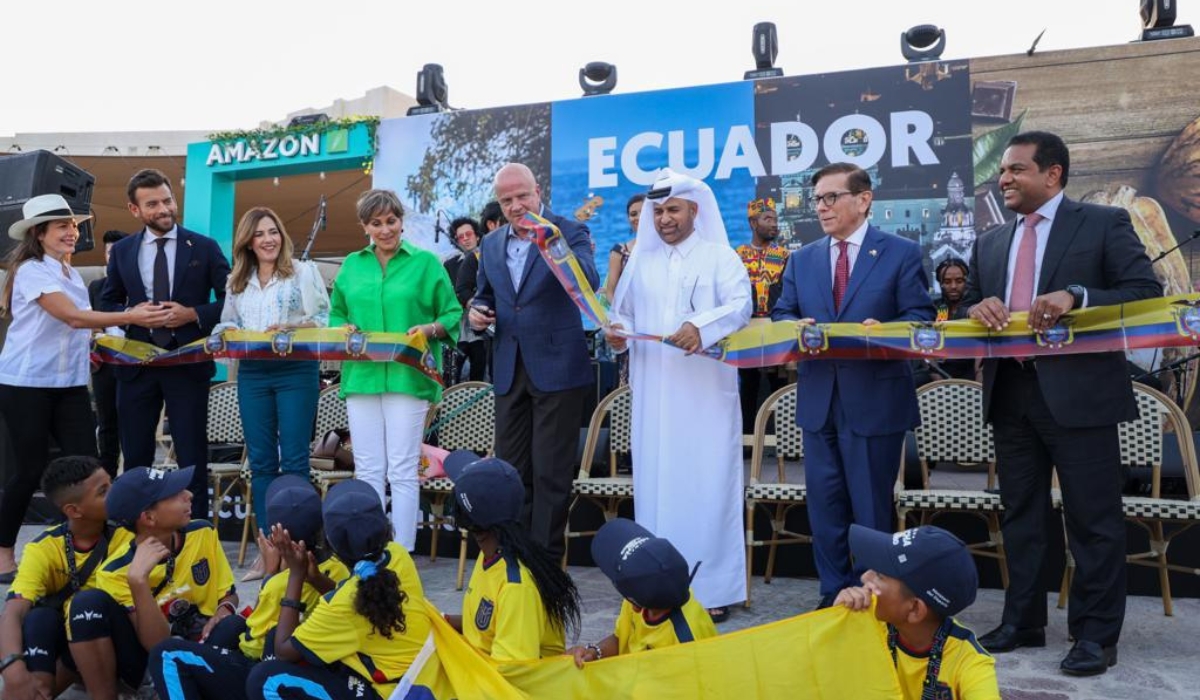 Katara Opens the Ecuador Pavilion and Unveils Two Cultural Icons from Mexico and Qatar